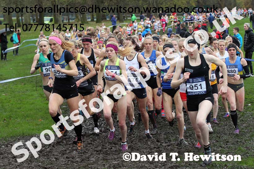 Senior women, British Athletics Liverpool Cross Challenge, Sefton Park, Liverpool. Photo: David T. Hewitson/Sports for All Pics